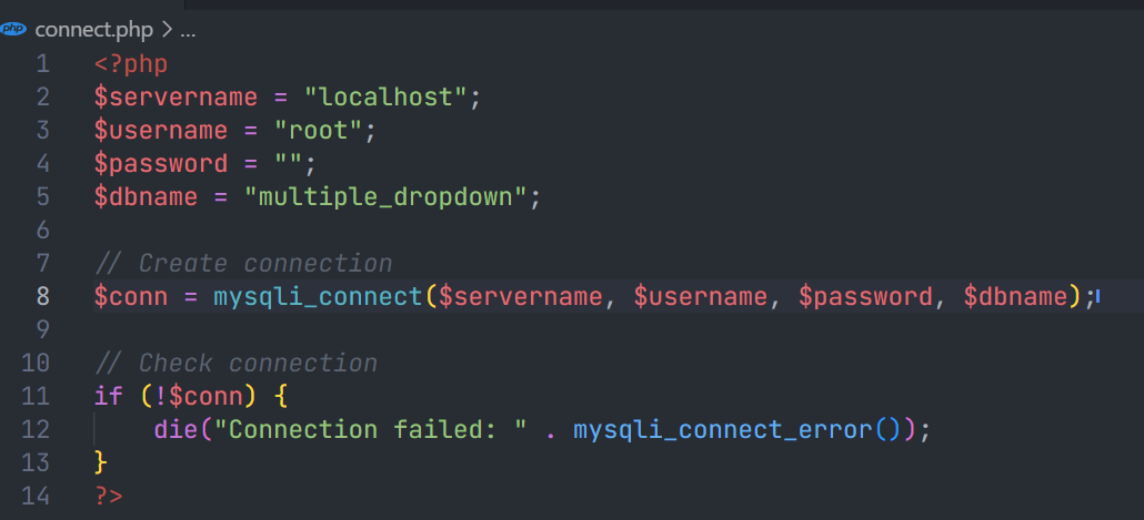 multiple dropdown จังหวัด อำเภอ ตำบล รหัสไปรษณีย์